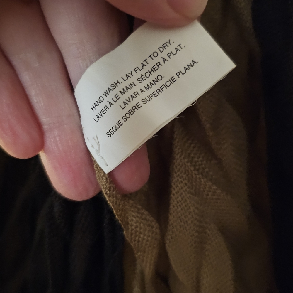Pier 1 Brown and Tan Ombre Knit Scarf - Picture 4 of 4